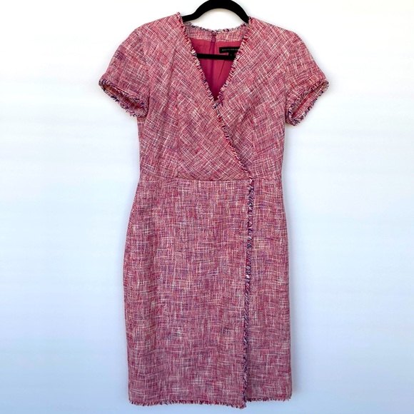 Banana Republic Dresses & Skirts - Banana Republic Tweed Faux Wrap Midi Dress